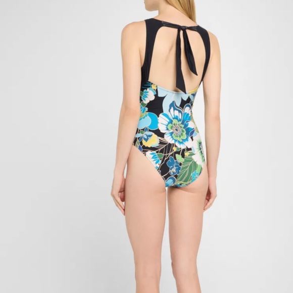 Johnny Was Jenn Tie-Back One-Piece Swimsuit - Picture 2 of 9